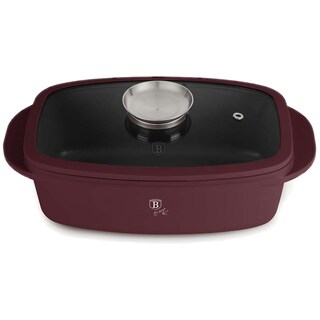 Berlinger Haus | Tava pentru friptura cu capac din sticla si buton pentru aroma