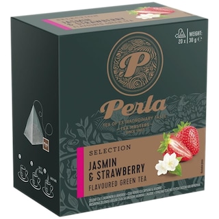Perla | Ceai verde cu capsuni si iasomie 20x1.5g