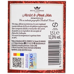 Proles Pontica | Vin rosu demidulce Merlot & Pinot Noir 1.5L