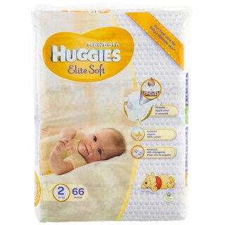 Huggies | Elite Soft | Scutece bebelusi Numarul 2 66 bucati