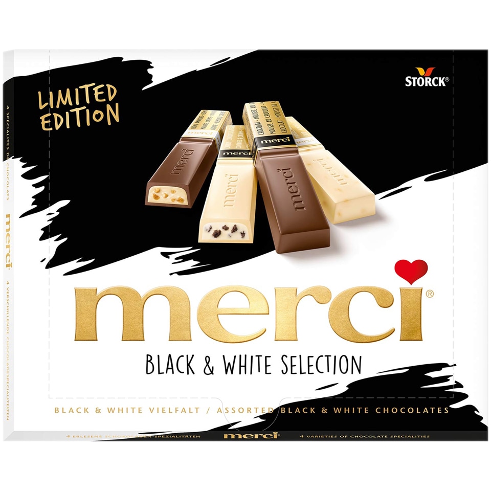 Merci | Specialitati de ciocolata Black & White Selection 240g