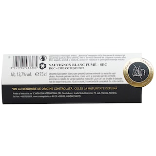 Crama Girboiu | Bacanta | Vin alb sauvignon blanc fume 0.75l