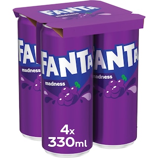 Fanta | Bautura racoritoare carbogazoasa cu suc de struguri 4x330ml
