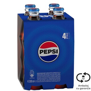 Bautura racoritoare carbogazoasa cu aroma de cola 4x300ml