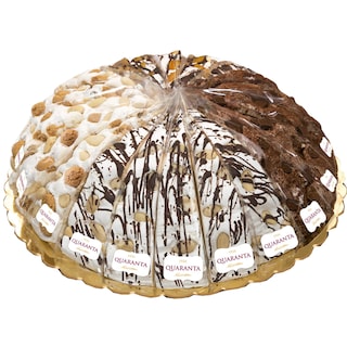 Quaranta | Felie de tort nougat cu ciocolata, migdale si alune, diverse sortimente 110g