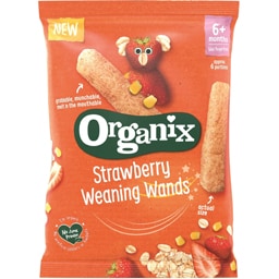 Organix | Baghete bio din porumb, ovaz si capsuni 25g