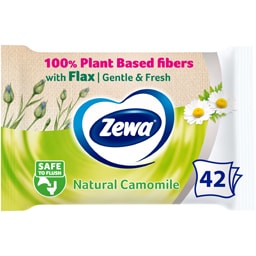 Zewa | Hartie igienica umeda Camomile, 42 bucati