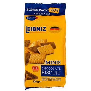 Bahlsen | Leibniz | Biscuiti simpli crocanti cu ciocolata cu lapte 100g+20g