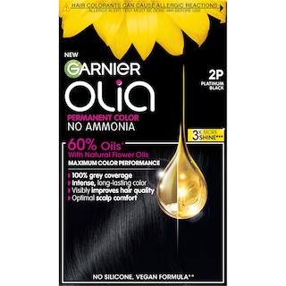 Garnier | Vopsea permanenta pentru par, fara amoniac, 2P Platinum Black