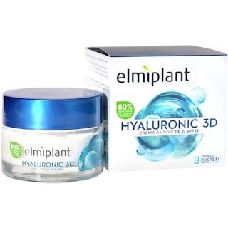 Elmiplant | Crema antirid de zi SPF15 Hyaluronic 3D 50ml