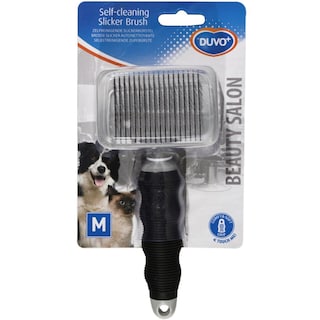 Laroy | Perie pentru pisici si caini, cu autocuratare, marimea M