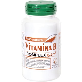 Pro Natura | Supliment alimentar Vitamina B complex natural 60 capsule