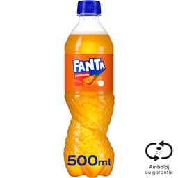 Fanta | Bautura racoritoare carbogazoasa cu suc de portocale 0.5L