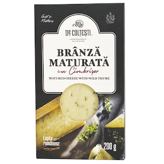 De Coltesti | Branza maturata cu cimbrisor 200g