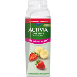 Activia | Iaurt de baut cu capsuni si banane 250g