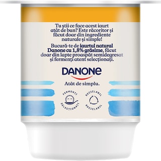 Danone | Iaurt natural 1.8% grasime 100g