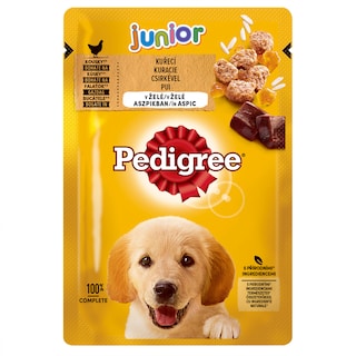 Pedigree | Hrana completa pentru catei Junior cu pui si orez 100g