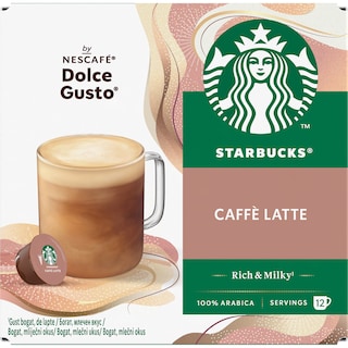 Starbucks | Cafea Caffe Latte, 12 capsule