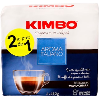 Kimbo | Cafea prajita si macinata Aroma Italiano 2x250g