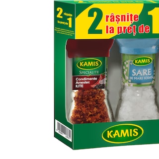 Kamis | Pachet rasnita cu amestec iute si sare de mare  47g+90g