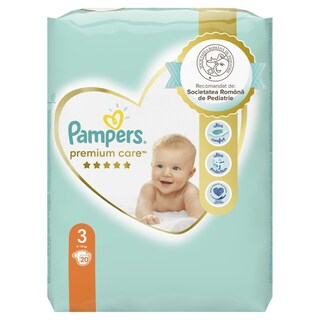 Pampers | Premium Care | Scutece bebelusi Marimea 3, 6-10 kg, 20 buc
