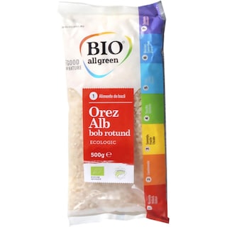 Bio All Green | Orez alb eco cu bob rotund 500g