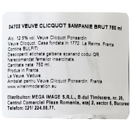 Veuve Clicquot | Sampanie Brut 0.75L