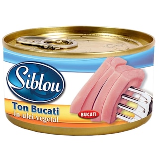 Siblou | Ton bucati in ulei 185g