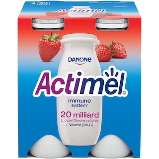 Actimel | Iaurt de baut cu capsuni 4x100g
