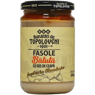 Bunatati de Topoloveni | Fasole batuta cu sos de ceapa 300g