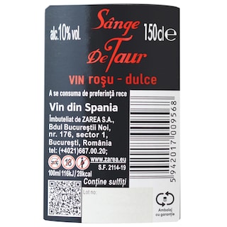 Sange de Taur | Vin rosu dulce 1.5L