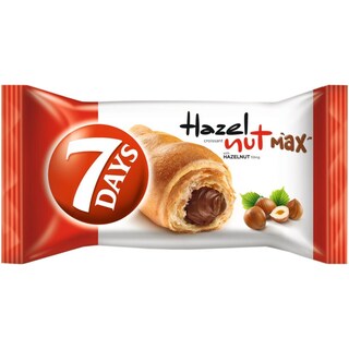7Days | Double | Croissant cu crema alune si cacao 80g