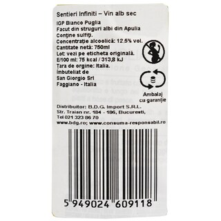 Tinazzi | Vin alb sec IGP Bianco Puglia 0.75L