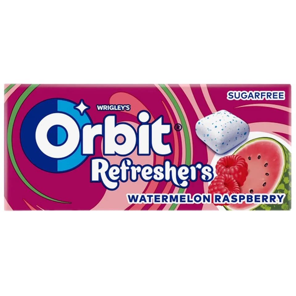 Orbit | Guma de mestecat fara zahar, cu aroma de pepene rosu si