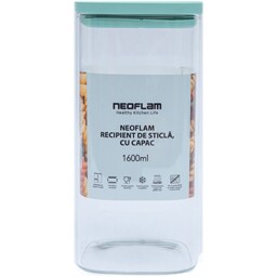 Neoflam | Recipient de sticla cu capac, 1600ml