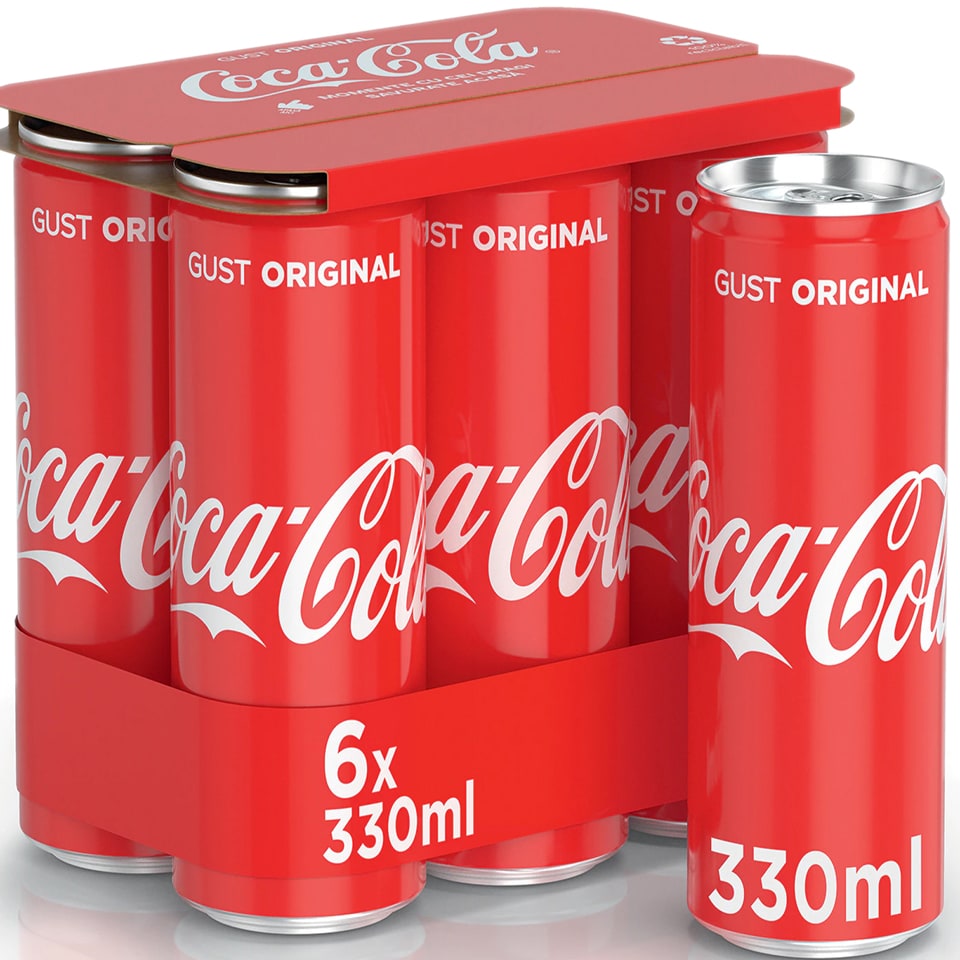 Coca-Cola Gust Original | Bautura racoritoare carbogazoasa 6x330ml