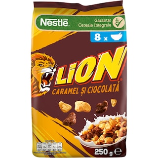 Lion | Cereale cu pasta de caramel si ciocolata 250g