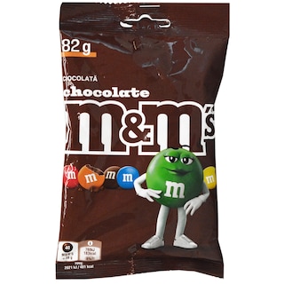 m&m's | Bomboane de ciocolata cu lapte cu glazura crocanta si colorata 82g