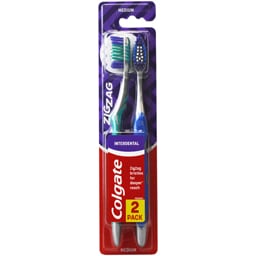 Colgate | Zig Zag | Periuta de dinti Zigzag Medium, 2 bucati