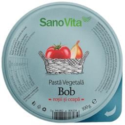 Pasta vegetala din bob cu rosii si ceapa 100g