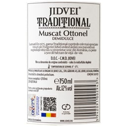 Jidvei | Traditional | Vin alb demidulce Muscat Ottonel 0.75L