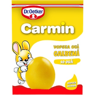 Dr. Oetker | Carmin | Vopsea lichida galbena, 10 oua 5ml