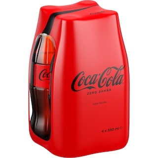 Coca-Cola Zero Zahar | Bautura racoritoare carbogazoasa 4x330ml