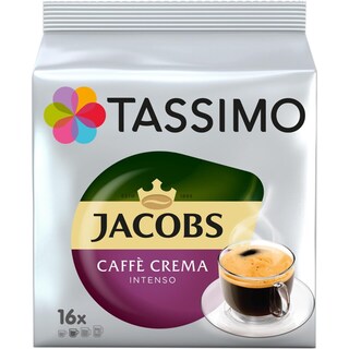 Tassimo | Jacobs | Cafea Caffe Crema Intenso, 16 capsule
