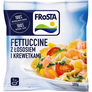 Frosta | Fettucine cu somon si creveti 500g