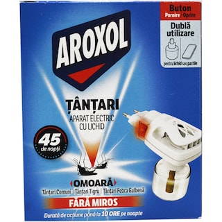 Aroxol | Aparat electric cu lichid impotriva tantarilor 35ml