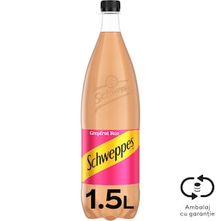 Schweppes | Apa tonica cu gust de grepfrut roz 1.5L