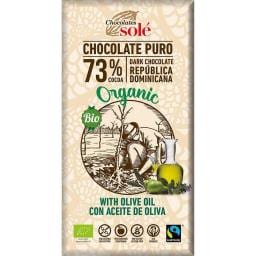 Ciocolata neagra bio cu ulei de masline 100g