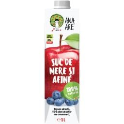 Suc de mere si afine 100% natural 1L