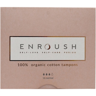 Enroush | Tampoane din bumbac, Normal, 16 bucati